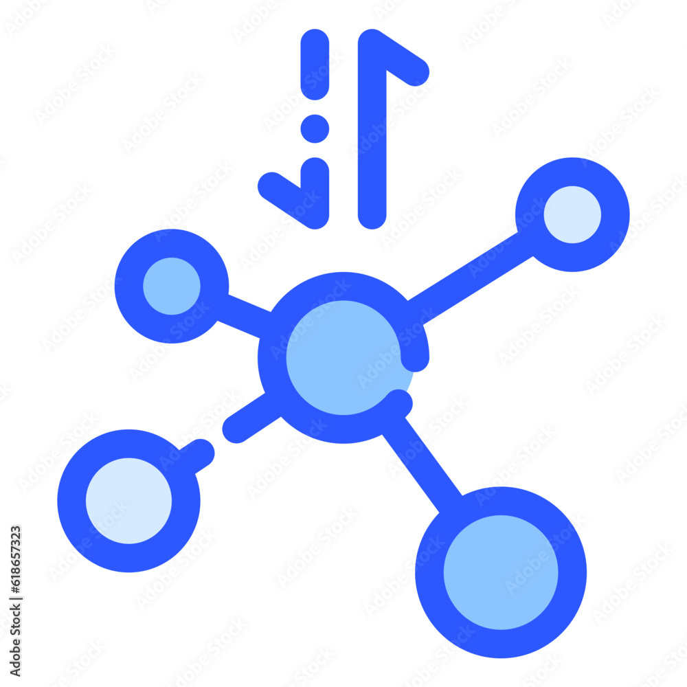 network icon in bluetone style network icon in bluetone style