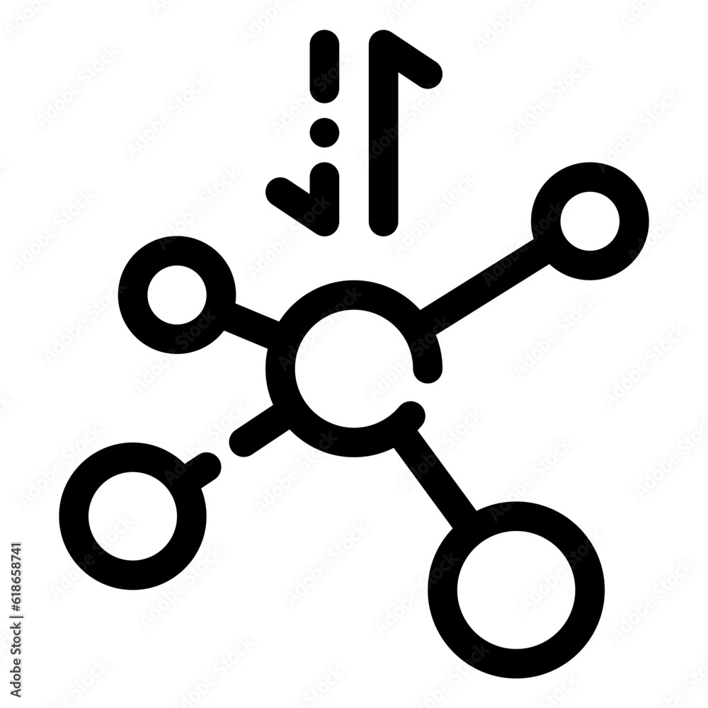 network icon in line style network icon in line style
