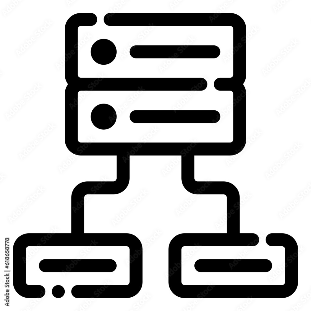 load balance icon in line style load balance icon in line style