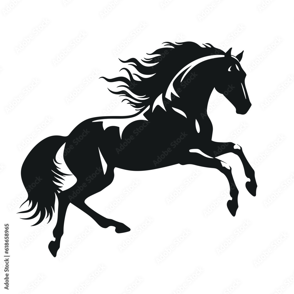 Horse silhouette, SVG isolated graphic, horses, beautiful animal Horse silhouette, SVG isolated graphic, horses, beautiful animal