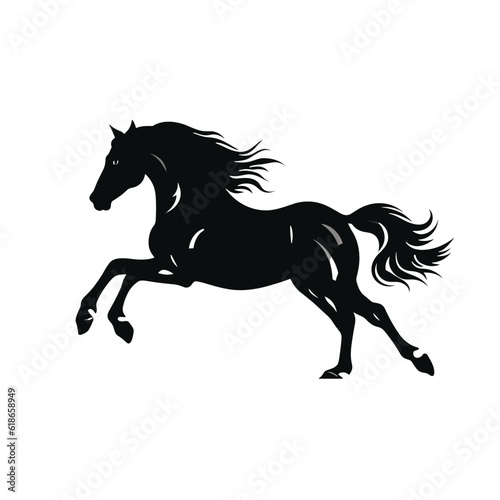 Horse silhouette, SVG isolated graphic, horses, beautiful animal