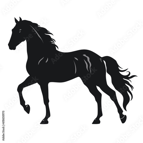 Horse silhouette  SVG isolated graphic  horses  beautiful animal