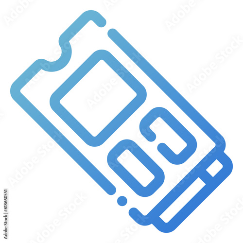 ssd icon in line gradient style