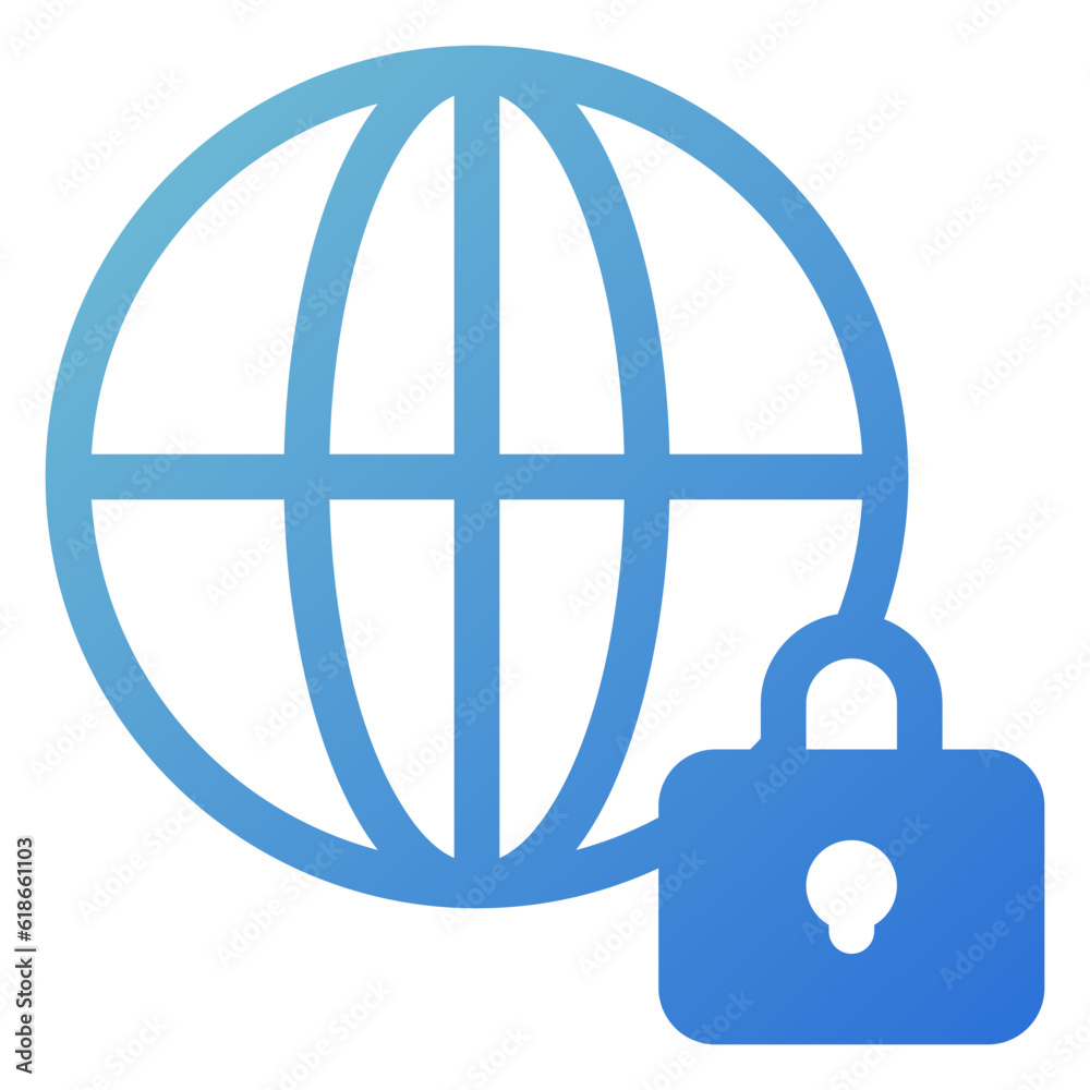 private network icon in gradient style private network icon in gradient style