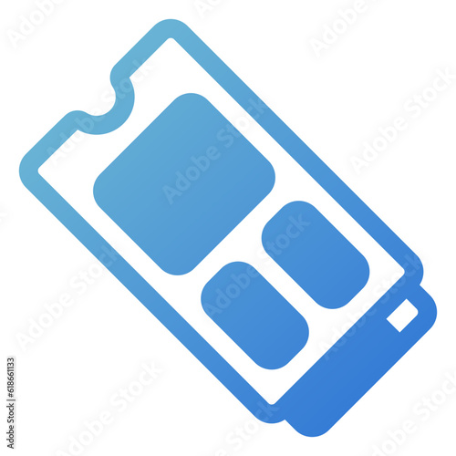 ssd icon in gradient style