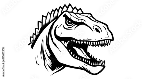 Dinosaur Logo. dino logo. Editable Brachiosaurus vector for your logo © artisttop