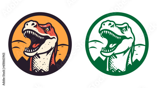 Dinosaur Logo. dino logo. Editable Brachiosaurus vector for your logo
