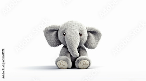 elephant toy isolate on white HD 8K wallpaper Stock Photographic Image