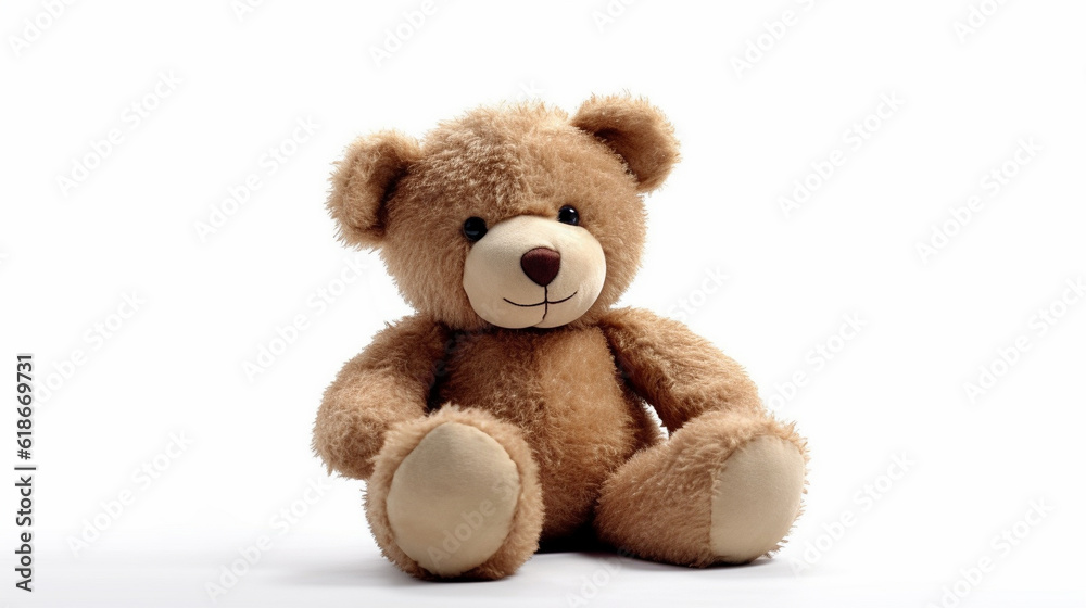teddy bear isolated HD 8K wallpaper Stock Photographic Image
