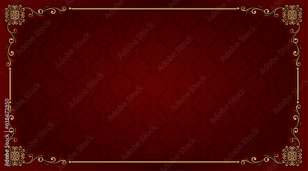 floral ornament frame and mandala