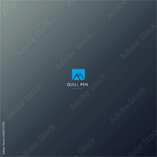 Gradient Logo Template With Abstract Shape Free Vector