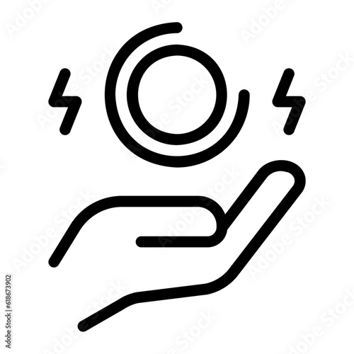 levitate line icon