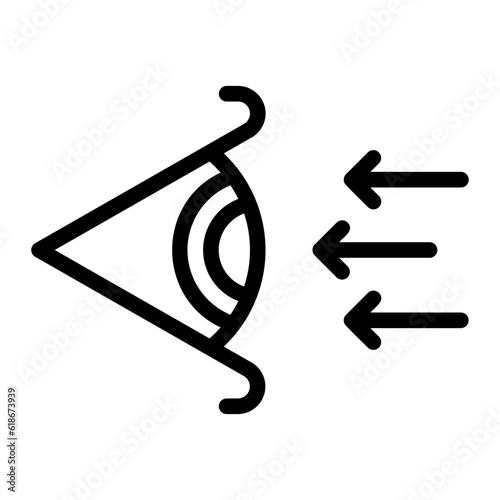 refraction line icon