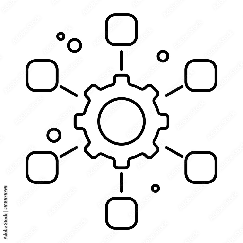 Картината върху платно Network Icon