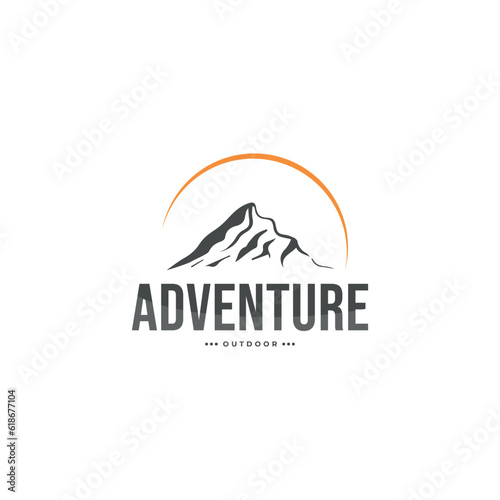 Mountain Vector Logo Template This logo represents nature.