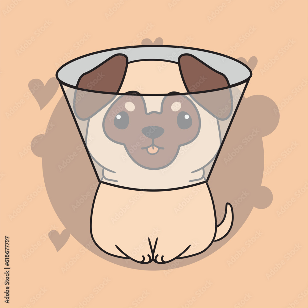 Isolated cute dog cartoon character Vector Isolated cute dog cartoon character Vector
