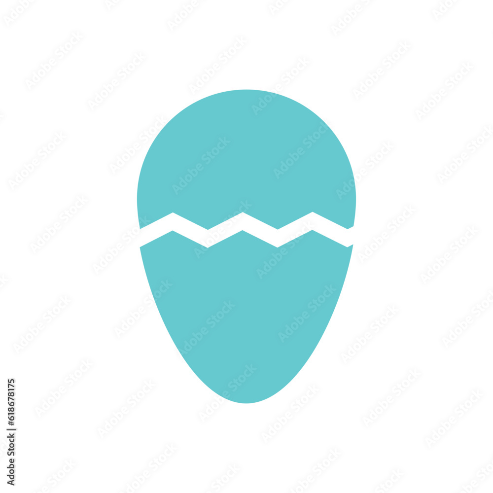 hatch icon egg shell crack symbol illustration simple design element vector logo template hatch icon egg shell crack symbol illustration simple design element vector logo template