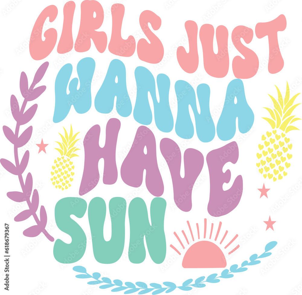 Summer Retro Svg design cut files Summer Retro Svg design cut files