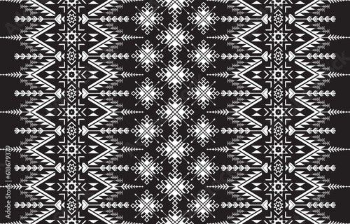 Geometric vector background with sacral tribal ethnic elements. Traditional triangles gypsy geometric forms sprites tribal themes apparel fabric tapestry print
