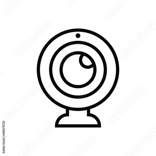 Camera webcam device vector icon