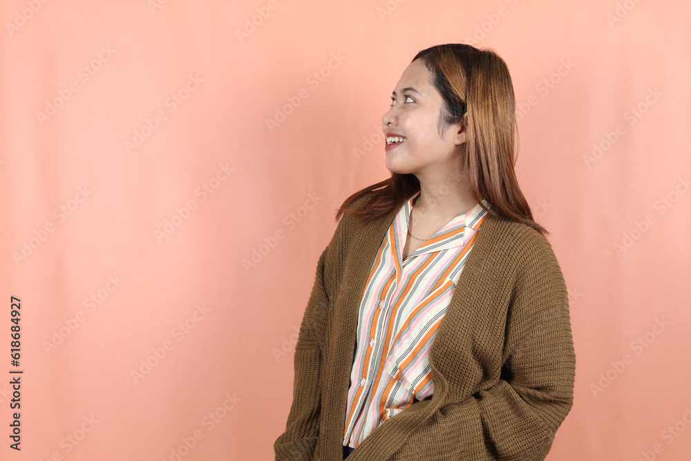 Beautiful Asian woman feeling happy and relaxed Beautiful Asian woman feeling happy and relaxed