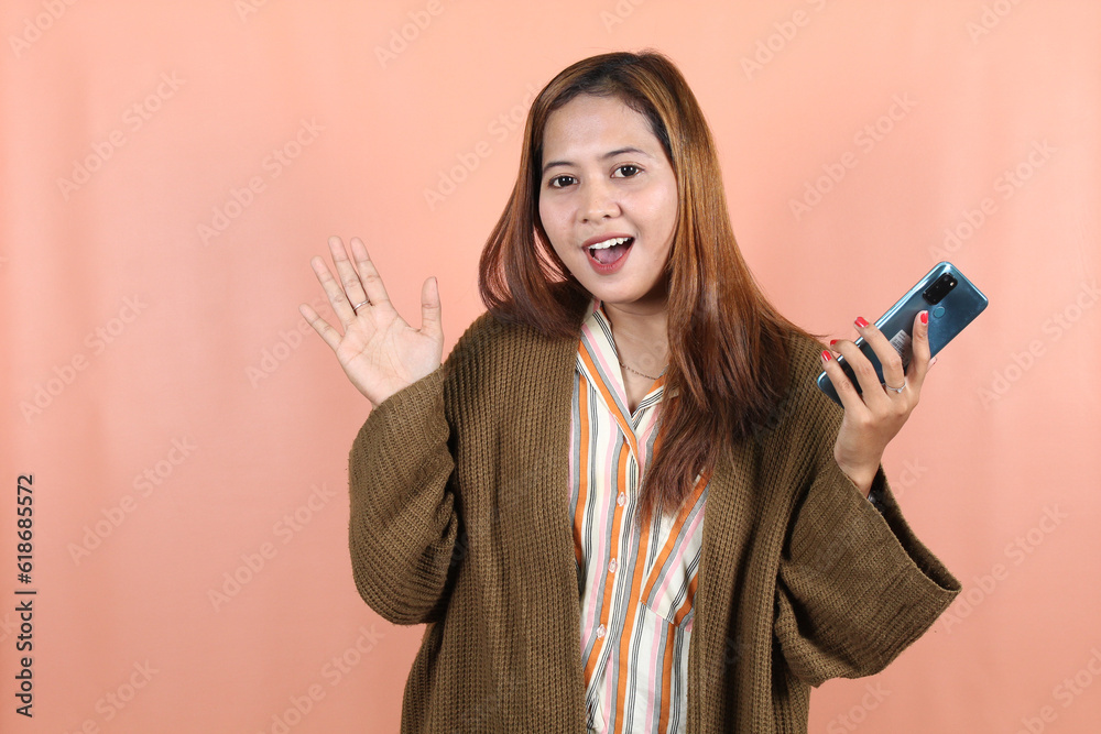 Holding smartphone Holding smartphone