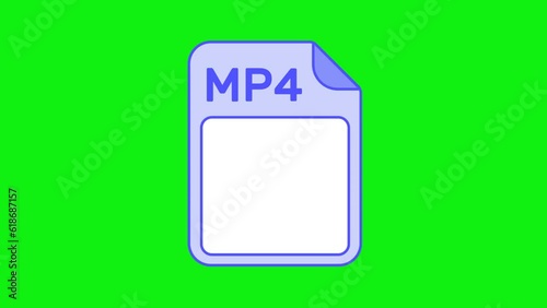 mp4 video file animation for explainer video project in greenscreen backhround. 4k animation icon