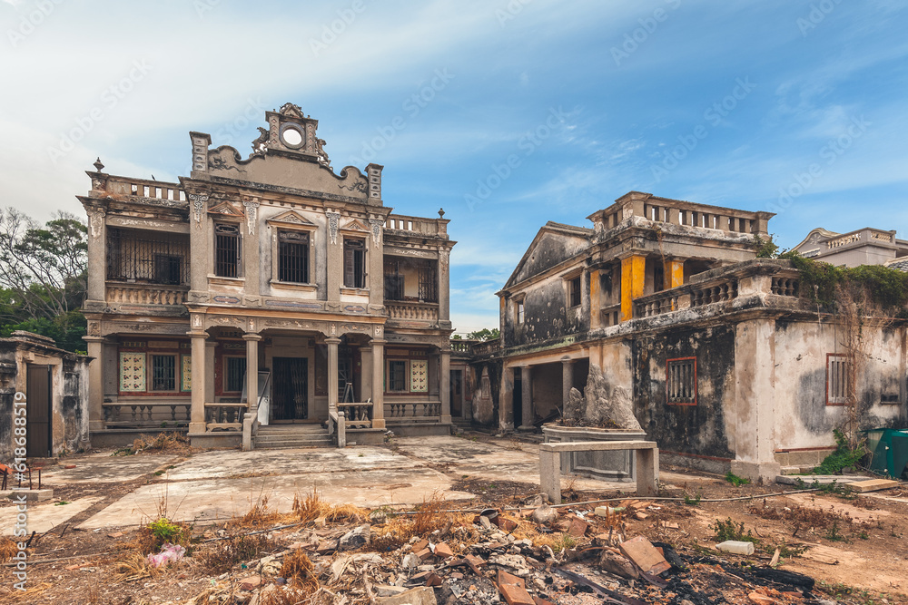 ruin of western-style house in Kinmen, taiwan