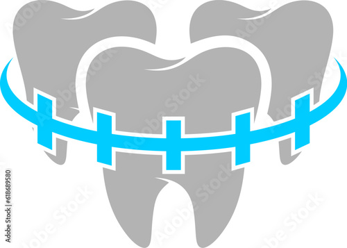 Tree tooth with dental braces
