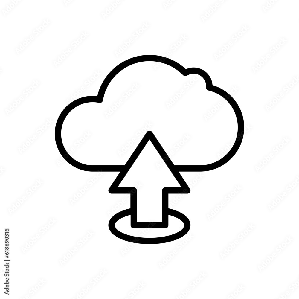cloud upload line icon cloud upload line icon