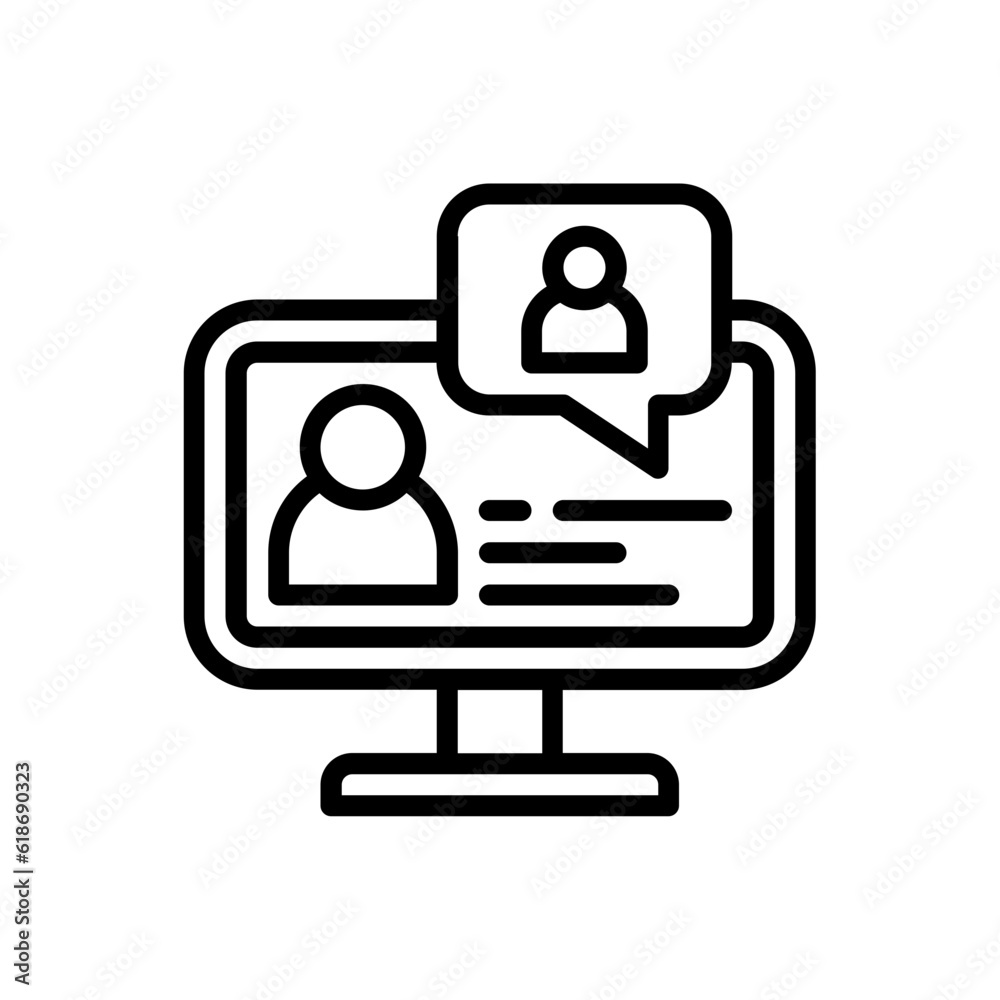 conference line icon conference line icon