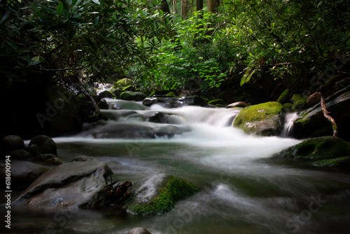 Fototapeta Naklejka Na Ścianę i Meble -  Beautiful Waterfalls in the Great Smoky Mountains