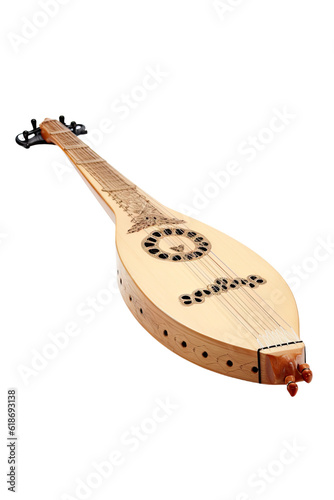 dulcimer isolated on a transparent background, generative ai photo