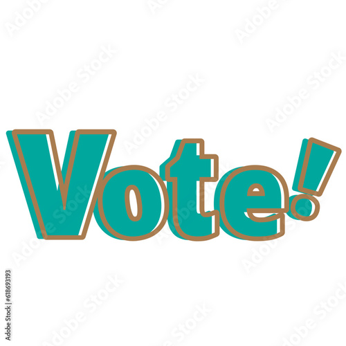 vote word art