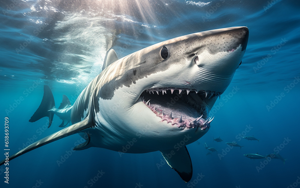 Fototapeta premium shark Generative AI,