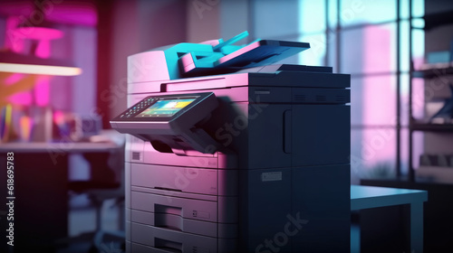 Fotografie, Obraz Modern photocopier at office