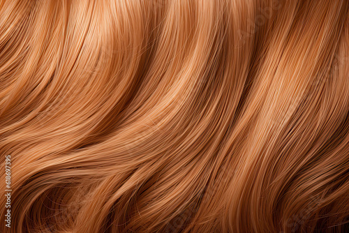 Hair texture close up hairs background vector blonde brown macro  generated ai