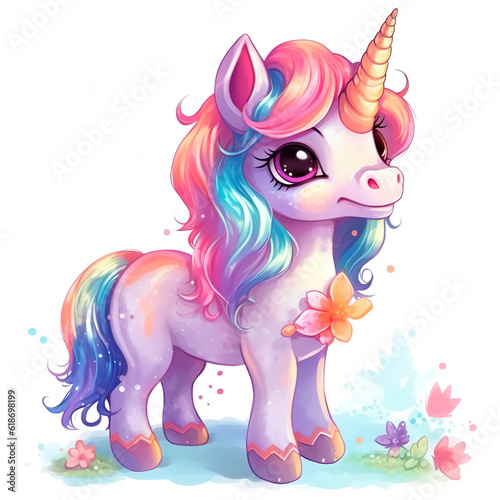 Cute beautiful unicorn