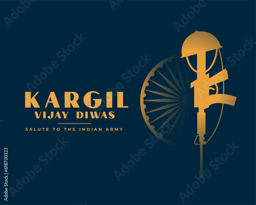 26th july kargil vijay diwas event background with war theme photo