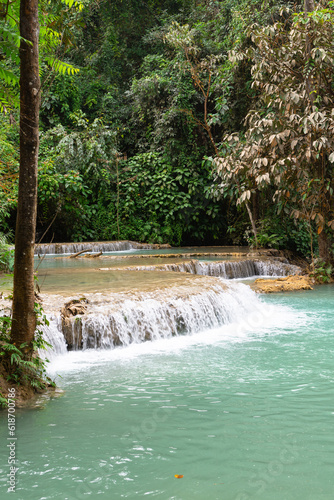 Kuang Si Waterfalls, Luang Phrabang, Laos. 
