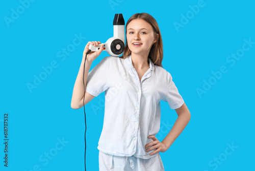 Beautiful young woman with ...