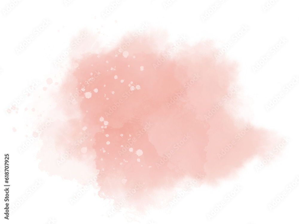 Pink Cloudy watercolor, use for a wedding, valentines and Mother’s Day card, poster backdrop, and other illustrations work