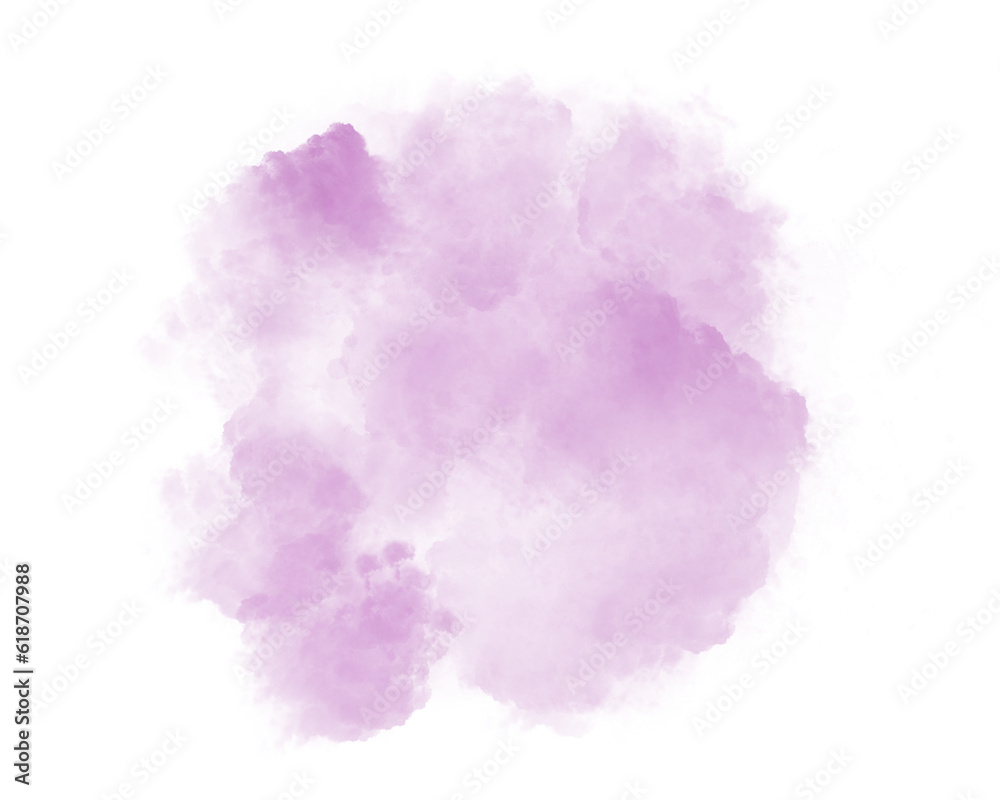 Purple  Cloudy watercolor elements , use for a wedding, valentines and Mother’s Day card, poster backdrop, and other illustrations work