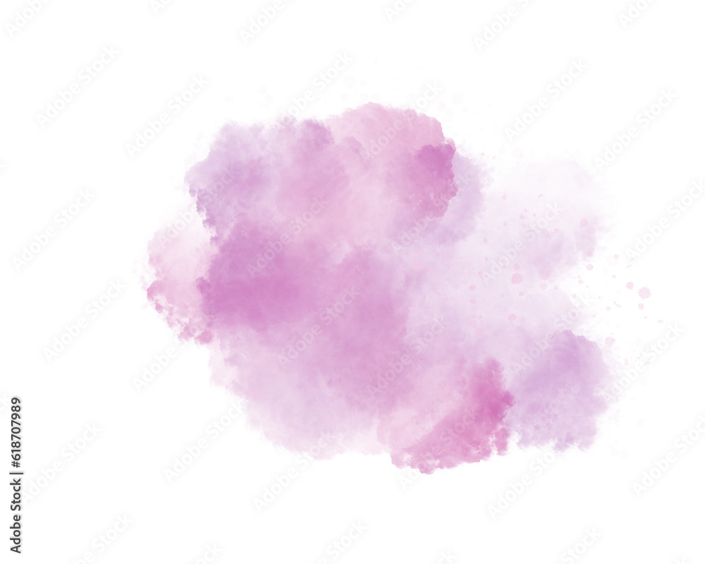 Purple Cloudy watercolor elements , use for a wedding, valentines and Mother’s Day card, poster backdrop, and other illustrations work