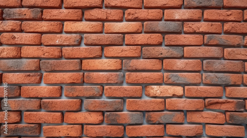 red brick wall created with Generative AI Technology