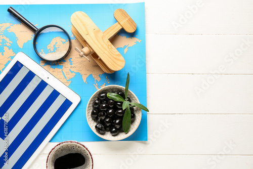 Tablet computer with flag o...