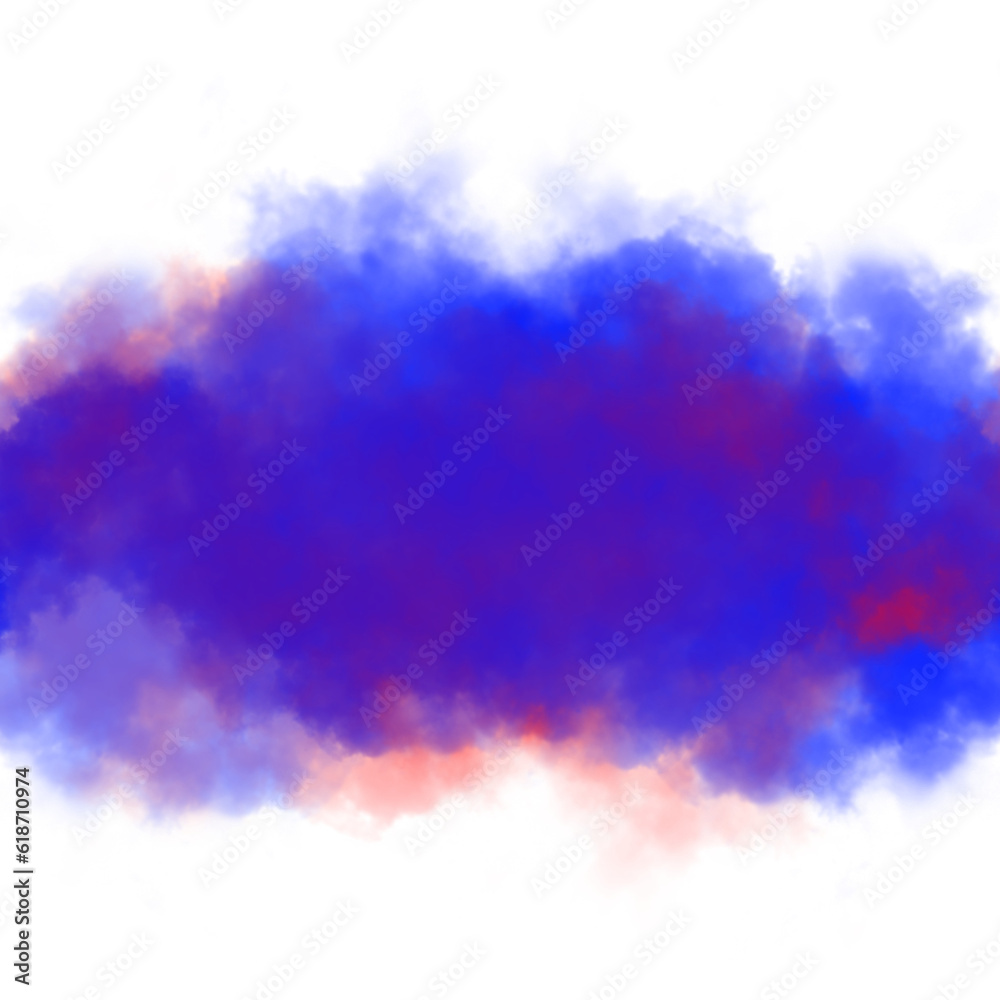 Red and blue smoke Red and blue smoke
