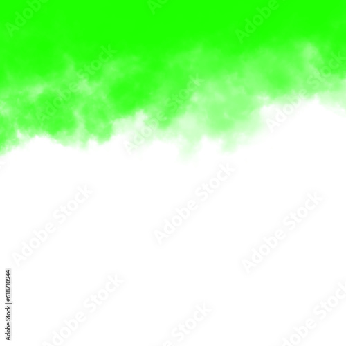 Green smoke from above