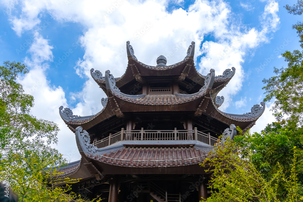 Bai Dinh Buddhist temple in Ning Binh Vietnam filled with architectural marvels of statues icons and magnificent Buddha buildings with classic ancient design Bai Dinh Buddhist temple in Ning Binh Vietnam filled with architectural marvels of statues icons and magnificent Buddha buildings with classic ancient design