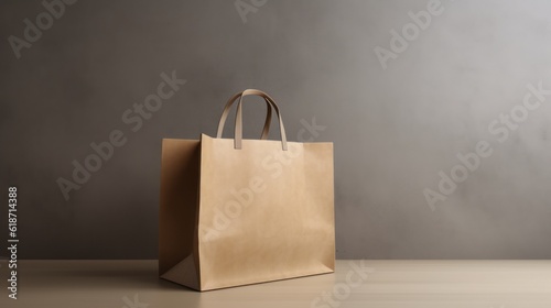 Your Next Purchase Awaits, Shopping Bag with Plenty of Copy Space, the Perfect Symbol for Consumerism, generative ai.